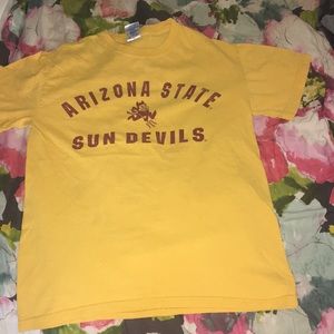 Gold Arizona State University TShirt in size small